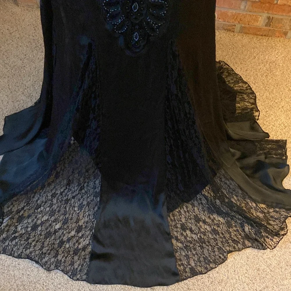 Sue Wong nocturnal black formal gown size 10 - Picture 12 of 17